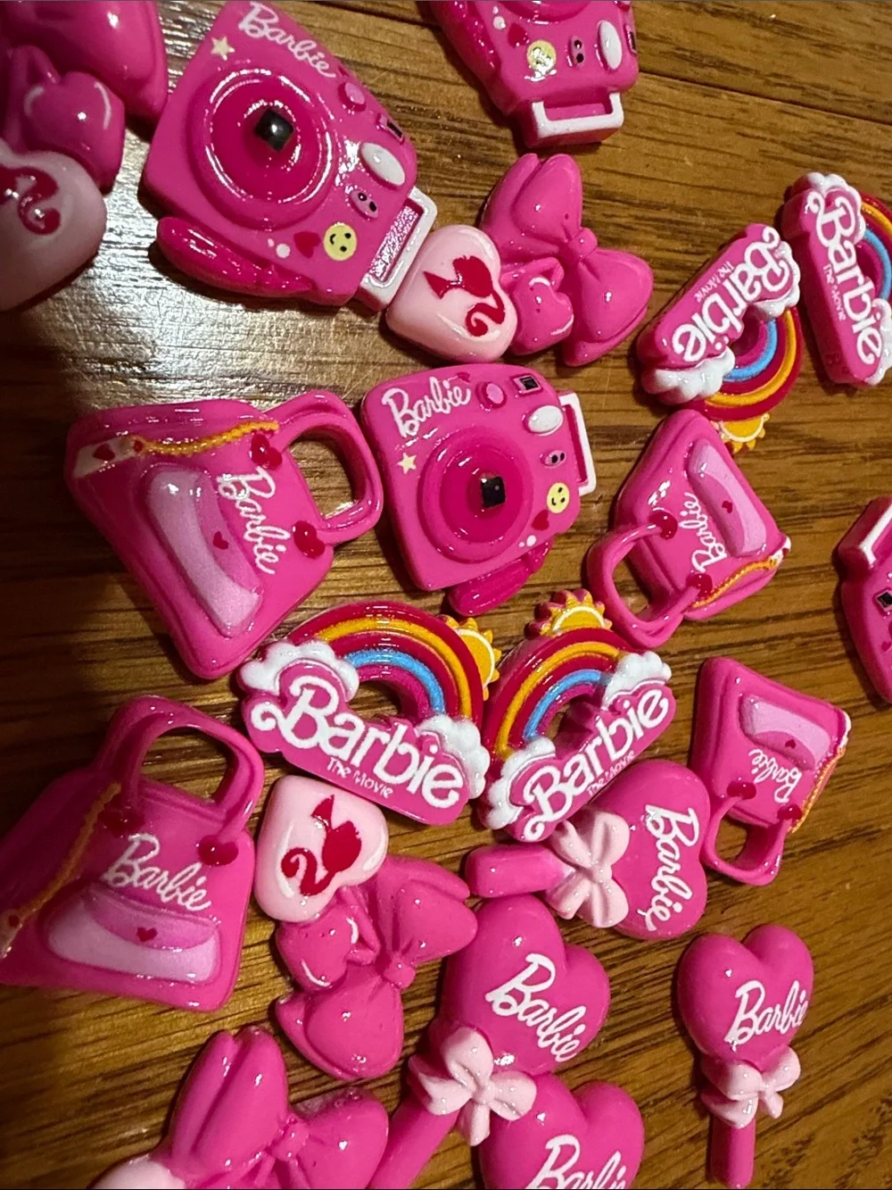 Barbie Pink Mini 20 pc Charms Pack with Rainbow Accents